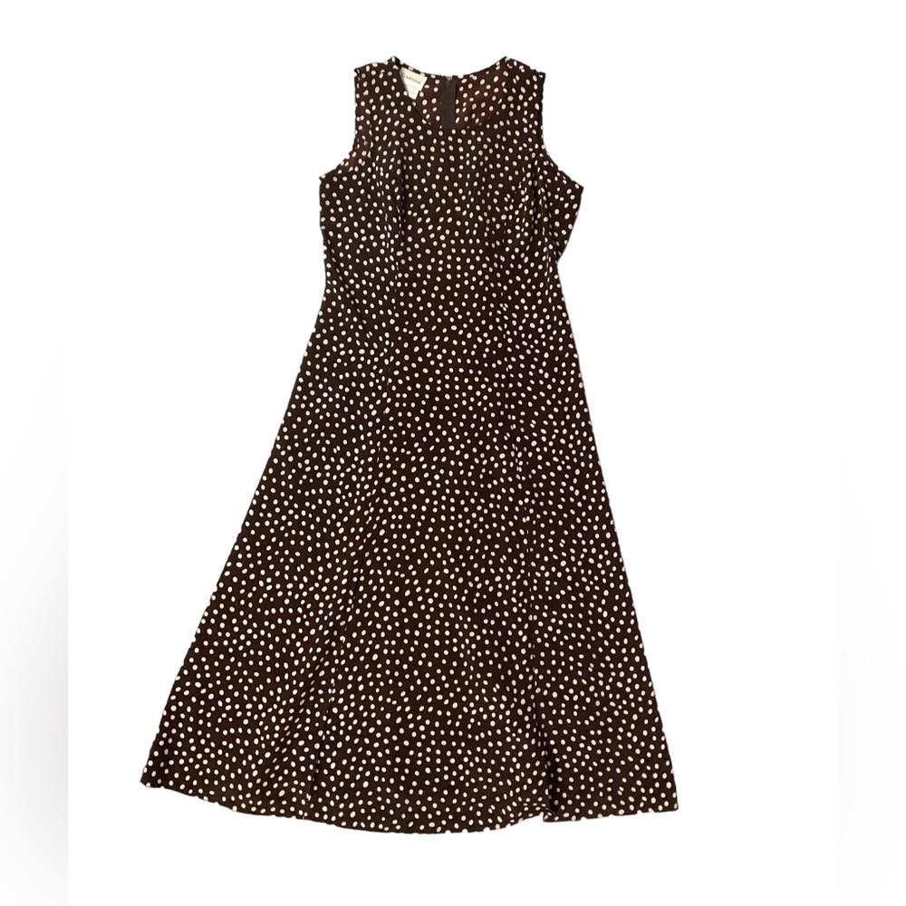 Polka Dot Maxi Dress, Size 14P